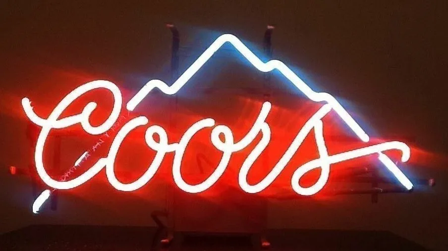 

Custom Coors Mountain Glass Neon Light Sign Beer Bar