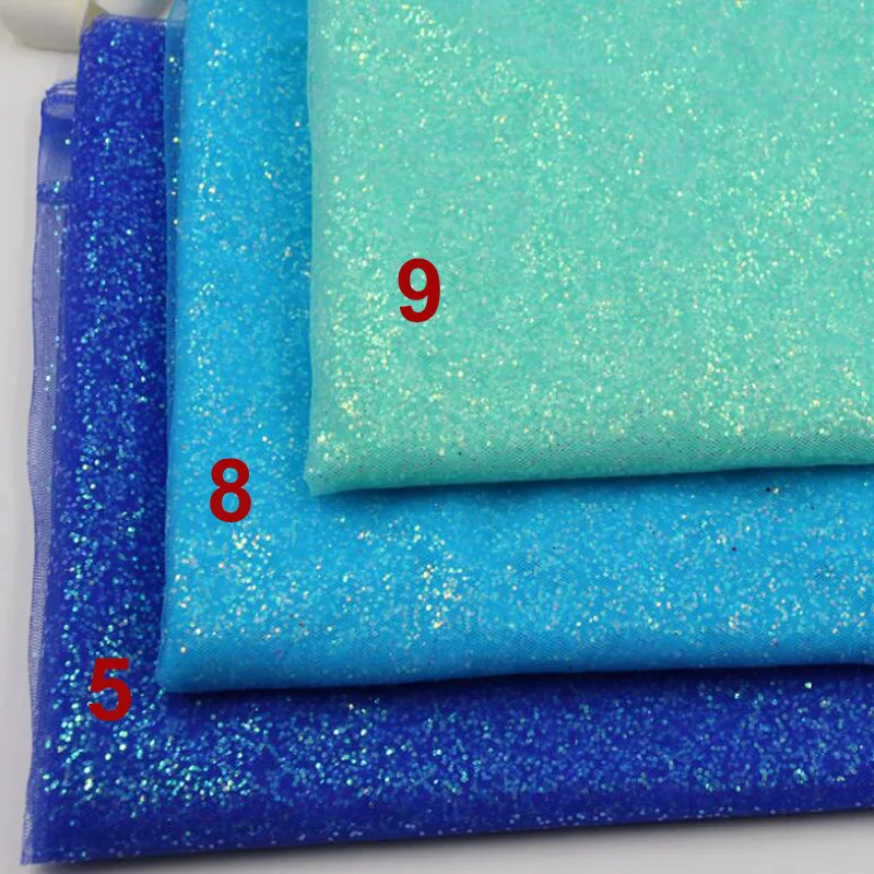 Блестящая сетчатая ткань декоративная с блестящим порошком поставка вечерние