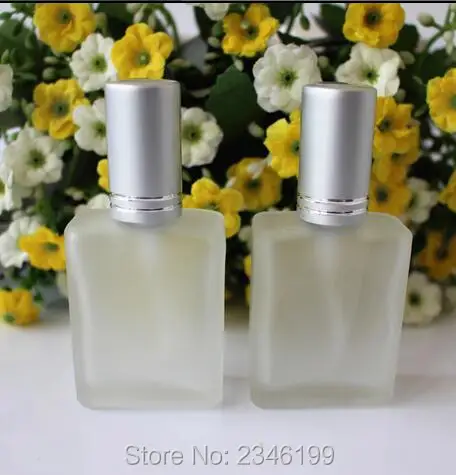 15 мл стеклянный спрей флакон духов серебряный цвет с линейной крышкой Мороз