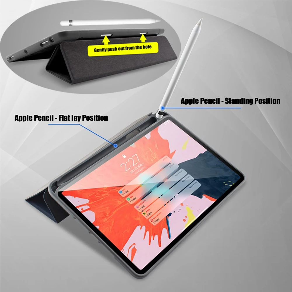 Чехол Coolaxy для IPad, мягкий силиконовый чехол для IPad, чехол-карандаш с тройной подставкой, умный чехол для Apple IPad, чехол 9,7