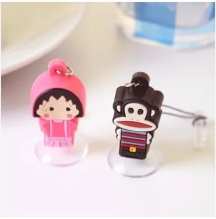Cartoon Creative dual purpose Sucking disc Mobile phone stents Dustproof plug 3518DM | Мобильные телефоны и аксессуары