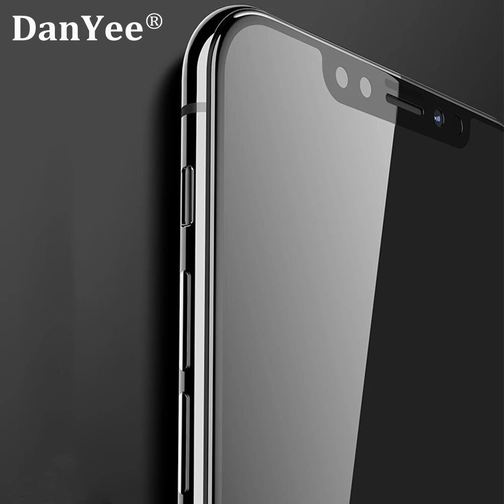 DanYee 100 шт. 6D полностью резиновая пленка из закаленного стекла для Apple 6/7/8/8plus iPhoneXs Max