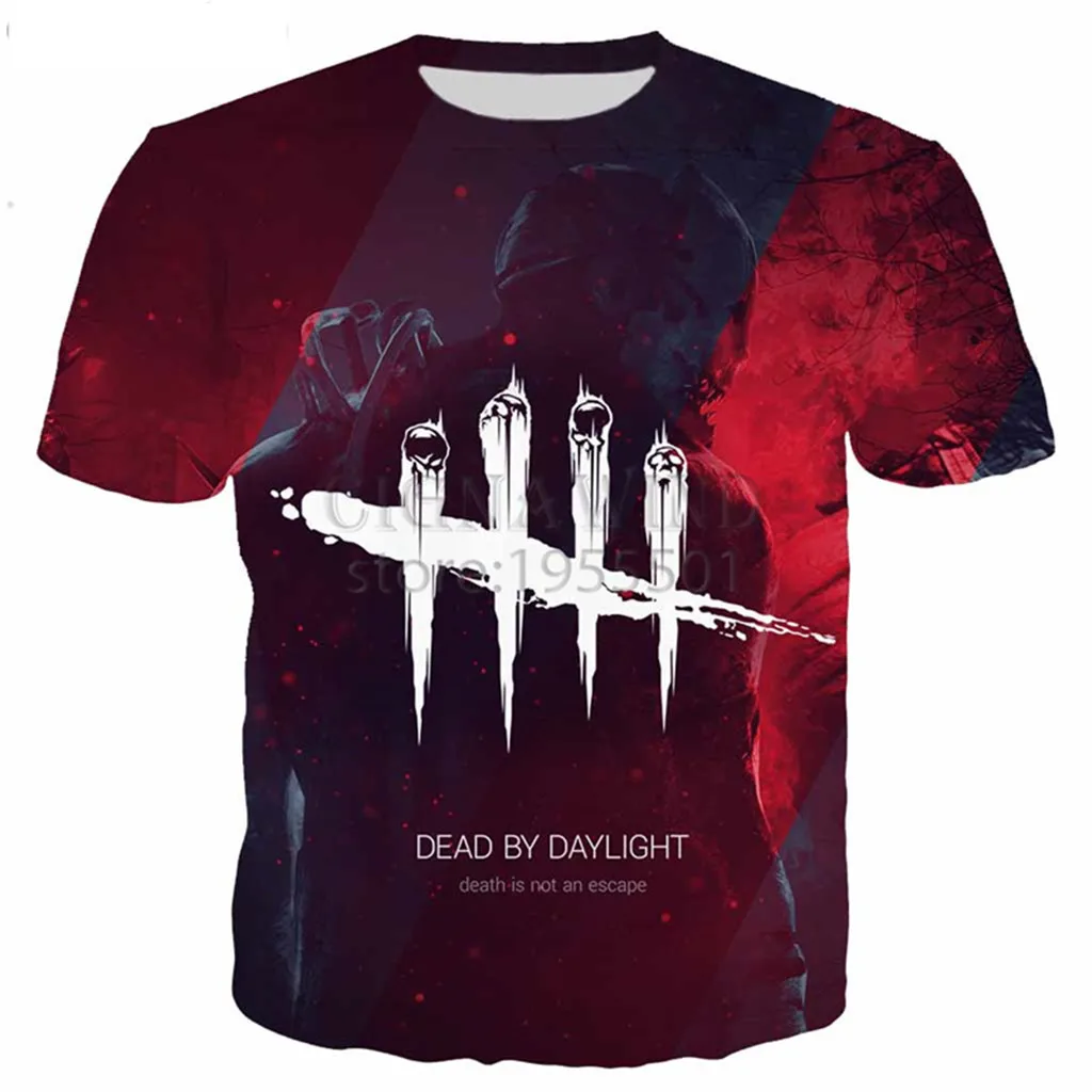 Новинка популярная футболка Dead by Daylight мужская и женская с 3D принтом новинка