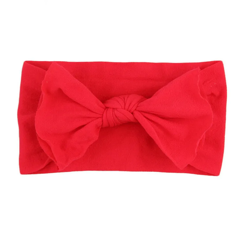 Newborn Toddler Girls Baby Big Bow Hairband Solid Headband Stretch Turban Knot Head Wrap Accessories Cute Fashion 6 Colors | Детская