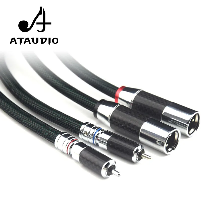 

Кабель ATAUDIO 2328 Hifi RCA к XLR 6N посеребренный кабель 2RCA папа к 2XLR папа
