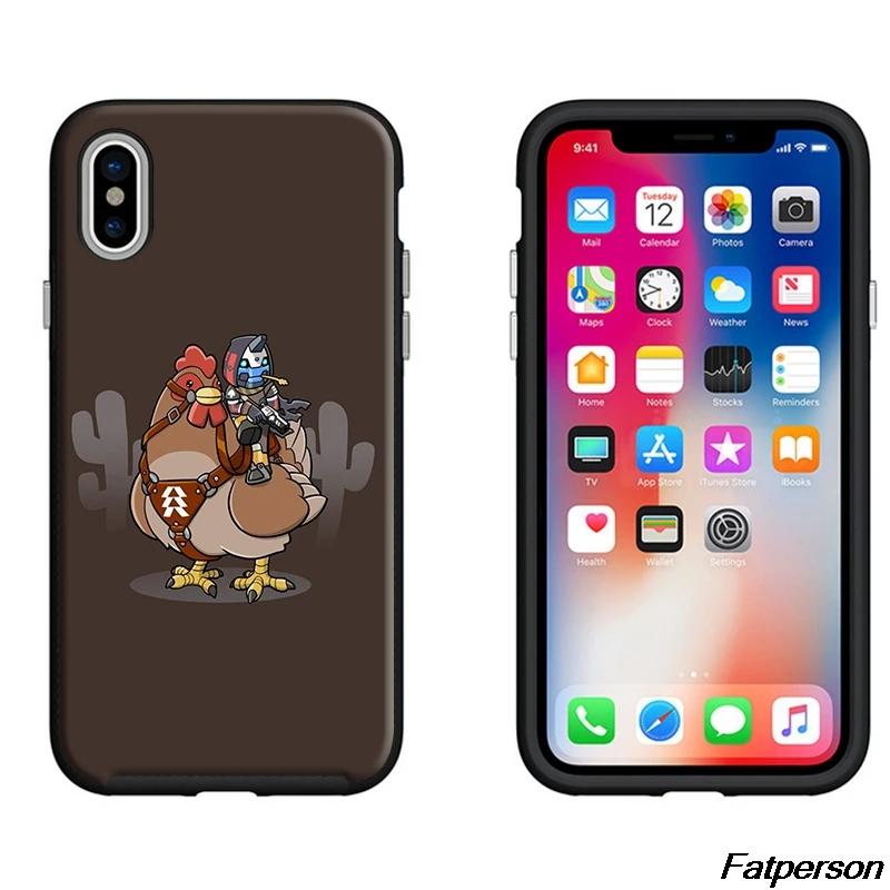 Destiny 2 для Samsung s8 s9plus S6 S7 Edge черный мягкий силиконовый чехол в виде ракушки Apple iPhone X10