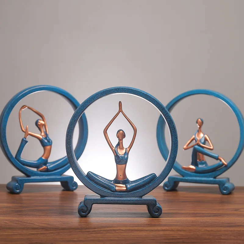 Аксессуары для украшения дома Современное украшение Yoga Декор из смолы фигурка в