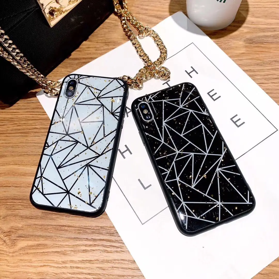 Чехол для телефона Национальный стиль геометрический Золотой Фольги чехол iPhone XS