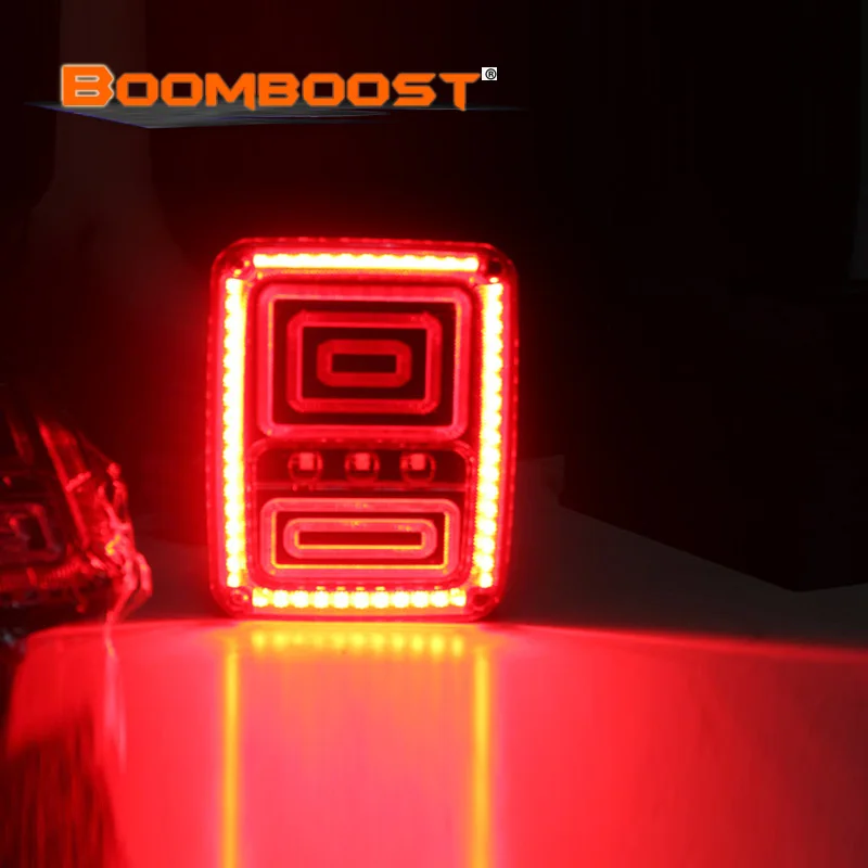 

Резервное копирование зеркало заднего вида для парковки Противотуманные фары в сборе черный для Jeep Wrangler JK заднего хода автомобиля тормозных сигнала поворота фонарь светильник 2 шт. светодиодный