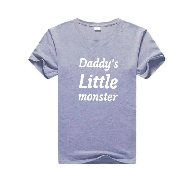 Daddys Little Monster Hipster Streetwear Women T-shirt Short Sleeve Tumblr Funny White Tees Tops Harajuku Letter Tshirts Femme | Женская