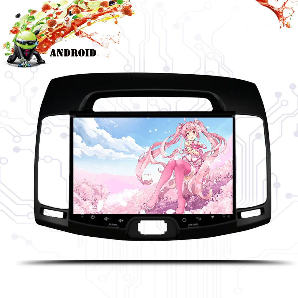 Авторадио Android 9 0 8 ядерный Автомобильный dvd плеер для hyundai elantra 2007-2011 Мультимедиа
