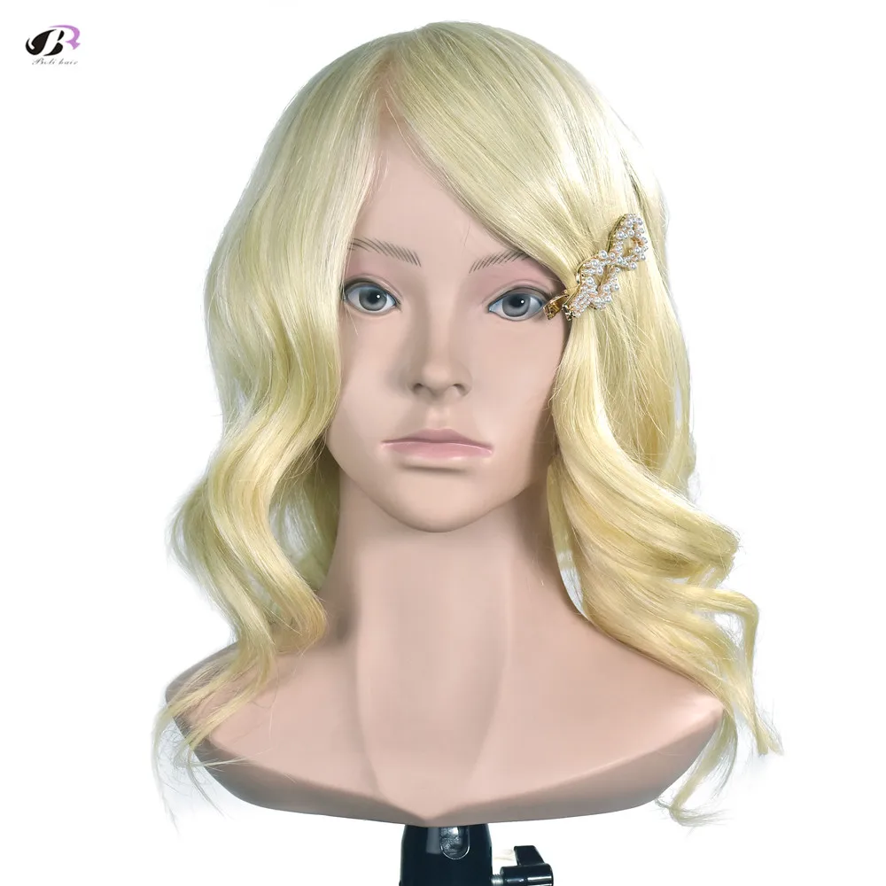 Boli hair 35 см 100% человеческие волосы профессиональная тренировочная голова для