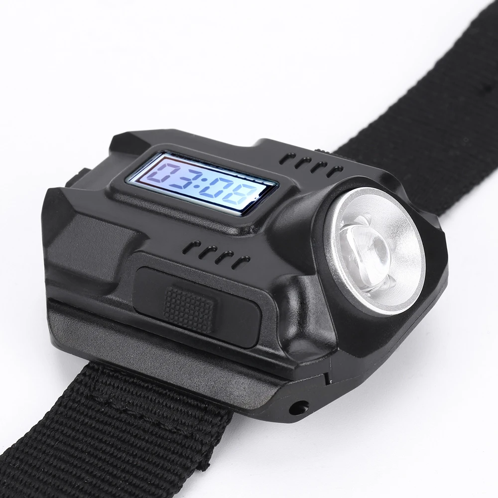 Новый портативный CREE XPE Q5 R2 LED наручные часы фонарик USB зарядка модель на запястье