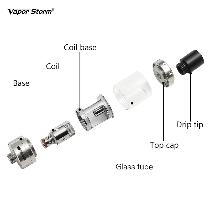 Стартовый набор Vapor Storm Mini 50 Вт MTL катушка Ом и встроенный аккумулятор 1200