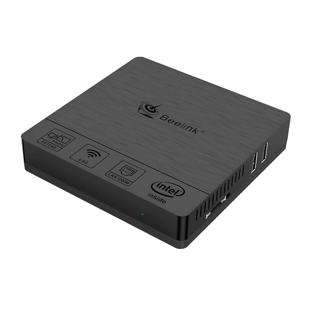 Мини ПК 4+ 64 Гб Intel Atom X5-Z8350 2,4/5,8 ГГц двухдиапазонный WiFi Bluetooth 4,0 Ethernet 1000 Мбит/с