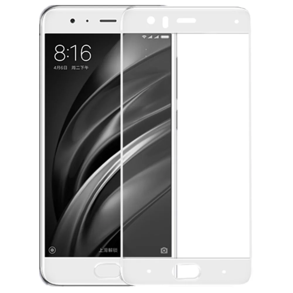 100 шт./лот 3D закаленное стекло для Xiaomi Mi 6 полное покрытие экрана Защитная пленка Mi6
