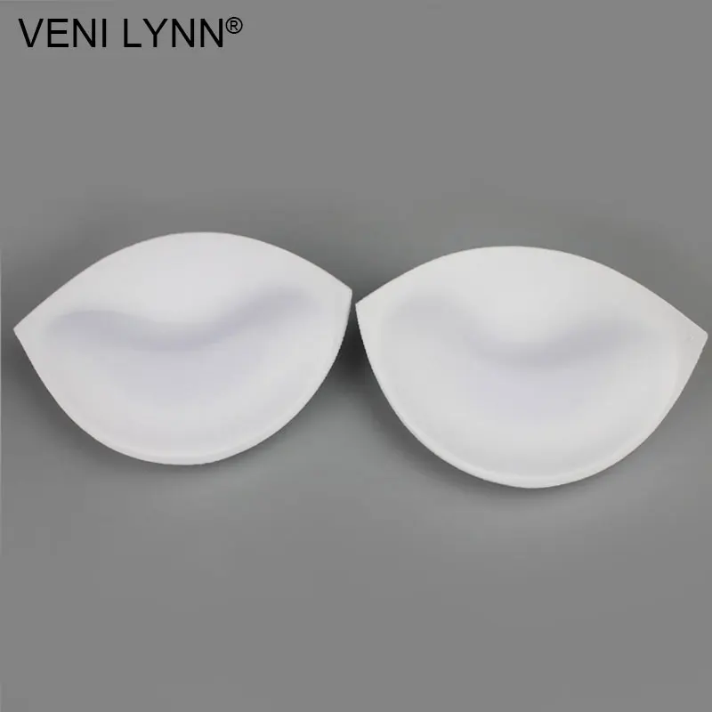 EC13 White VENI LYNN уплотненная пена для увеличения груди самоклеющиеся хлопковые подушечки для бюстгальтера Съемная губка пуш-ап клей подкладка для бикини купальник - Цвет: EC13 White