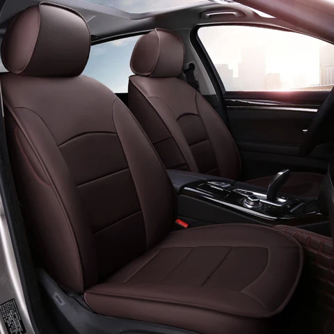 AutoDecorun Кожаные чехлы на сиденья для Mercedes-Benz GLS350d GLS550 GLS400 GLS320 GLS500 воловья кожа сиденье автомобиля крышка 22 шт - Название цвета: Coffee