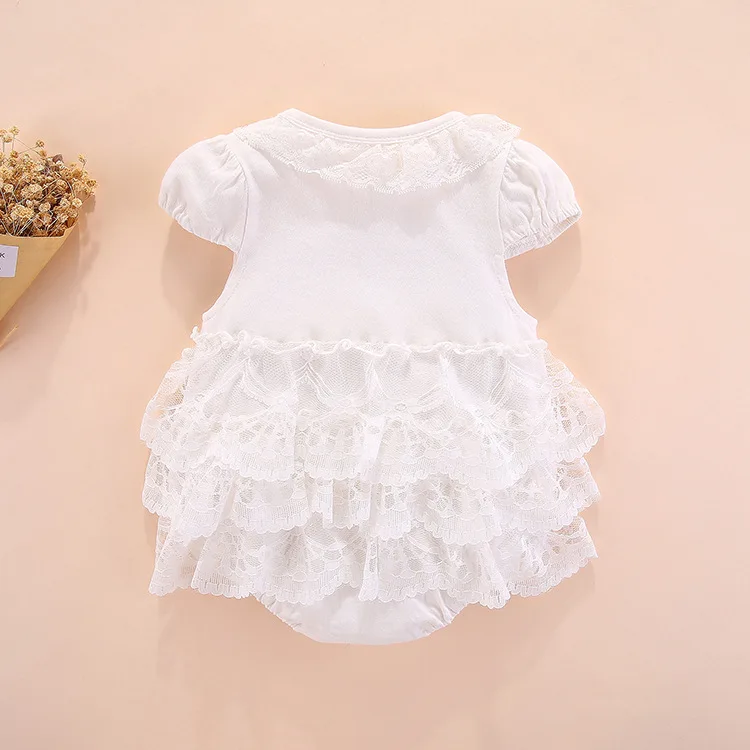 JOYINPARTY girl romper baby girls dress Kids white first birthday one year lace Cute party Newborn princess wear | Мать и ребенок