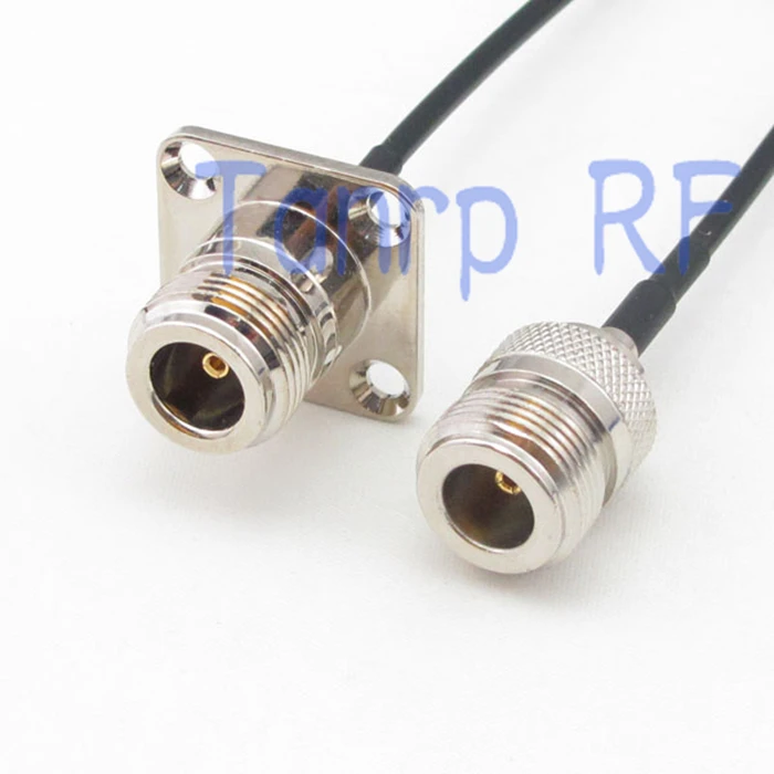 8in N женский разъем к с 4 отверстиями панели RF адаптер 20 см коаксиальный Перемычка