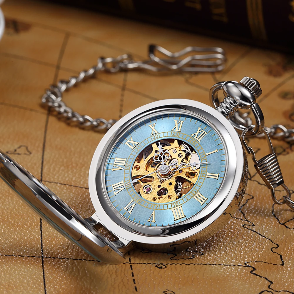 Карманные часы ORKINA хорошего качества для мужчин и женщин Механические карманные