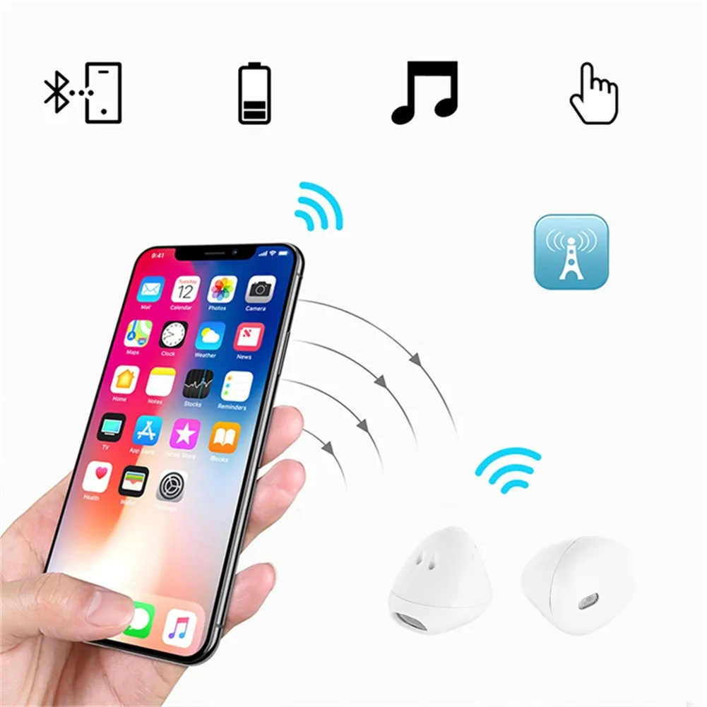 Мини TWS Bluetooth наушники IP8X водонепроницаемые односторонние бинауральные беспроводные наушники CSR стерео гарнитура с зарядной базой Лидер продаж