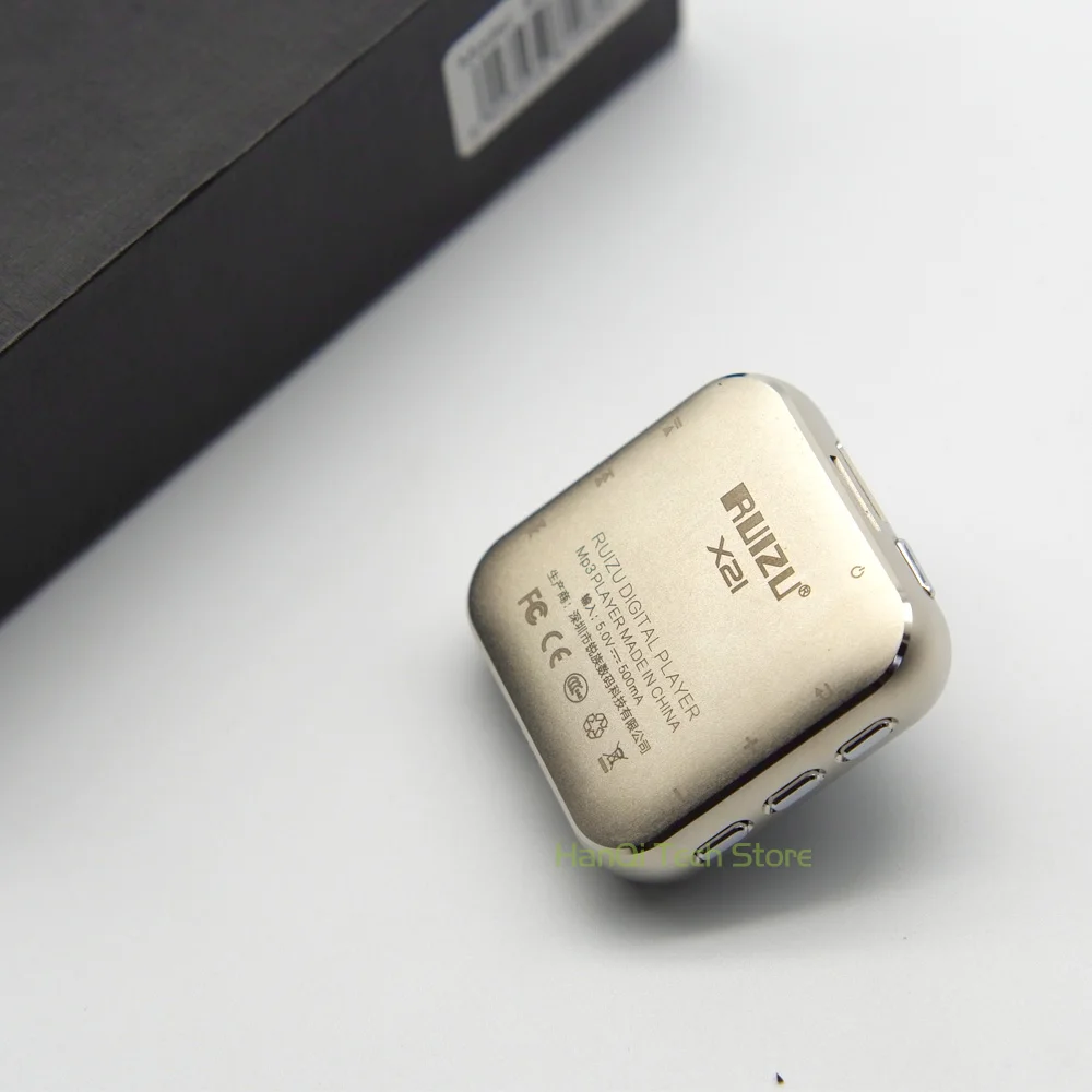 MP3 плеер RUIZU X21, металлический мини-клип, спортивный аудио MP3, высокое звучание, музыкальный плеер без потерь с fm-радио, диктофон