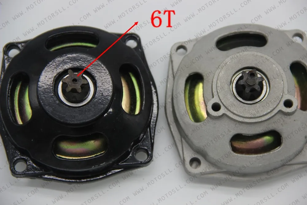 6 зубов T8F 47CC 49CC колокол сцепления/Корпус барабана Шестерни Box Подходит для Мини Мото Карманный велосипед мини quad atv