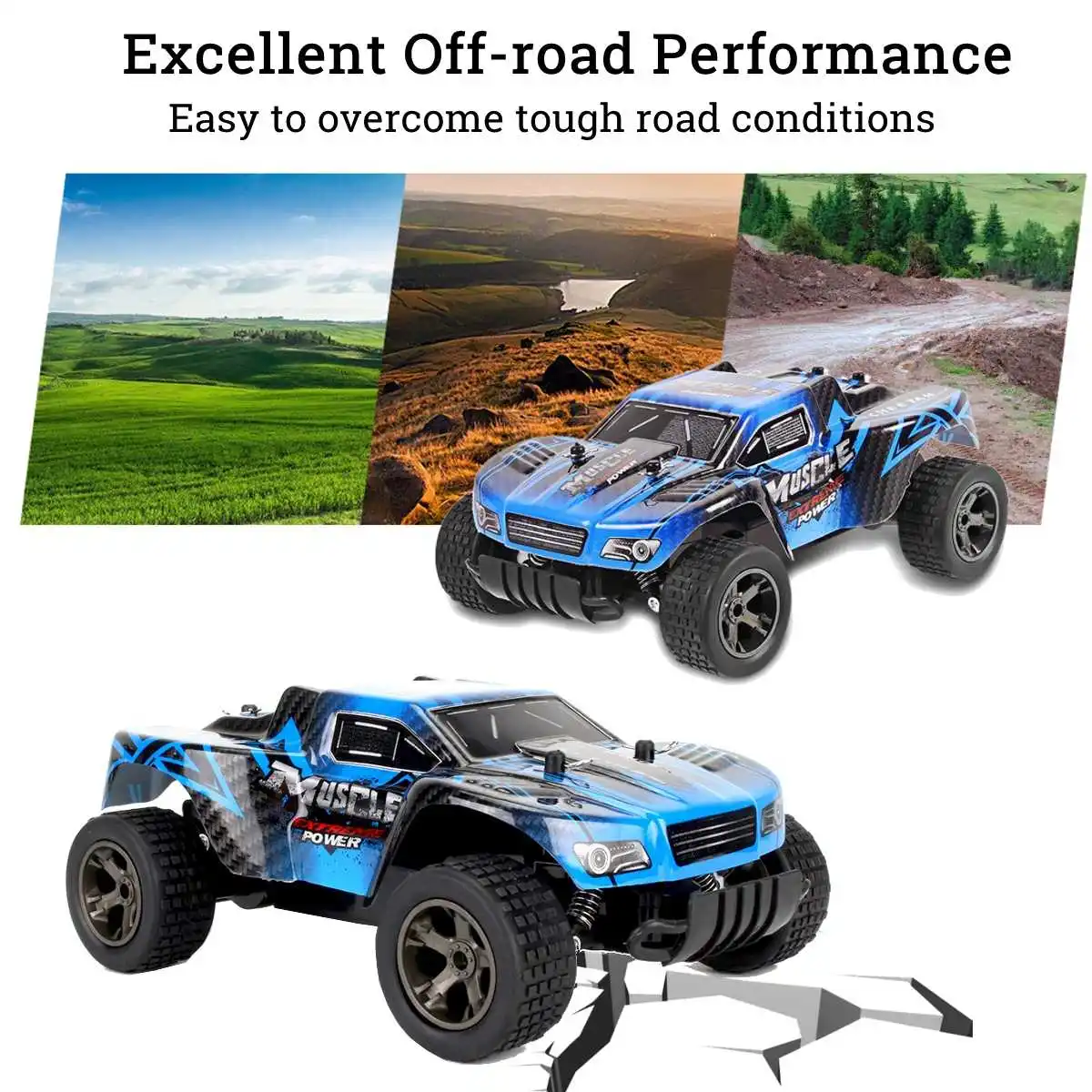 55 км/ч 1/20 2,4 ГГц 4WD RC гоночный автомобиль электрический пульт дистанционного управления по бездорожью высокоскоростная игрушка подарок на день рождения для детей