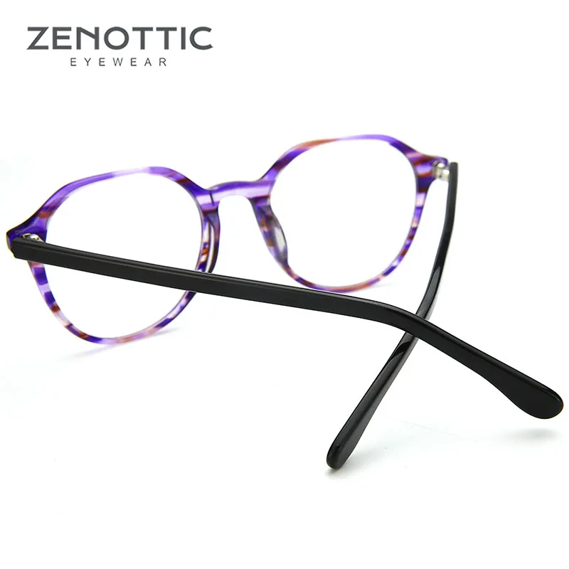 ZENOTTIC ретро круглые оправы для очков, женские оптические очки для близорукости по рецепту, прозрачные оправы для очков для дальнозоркости