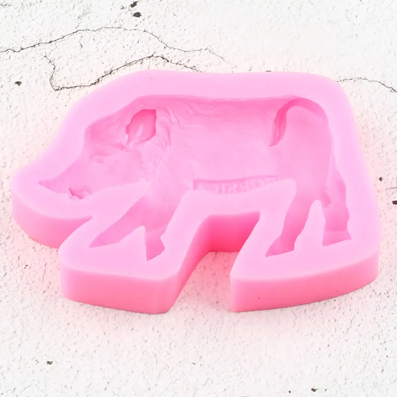 Силиконовые 3D формы в виде дикого кабана животные свинья DIY конфеты шоколад