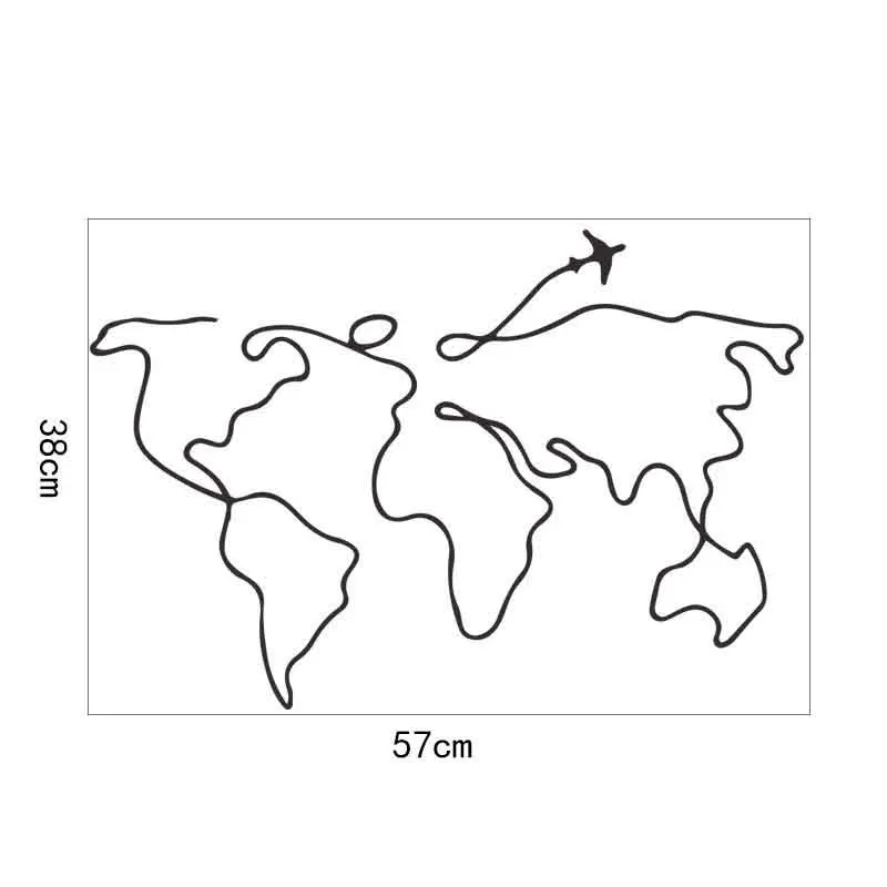 Дорожная Наклейка на стену World персонализированная виниловая наклейка для