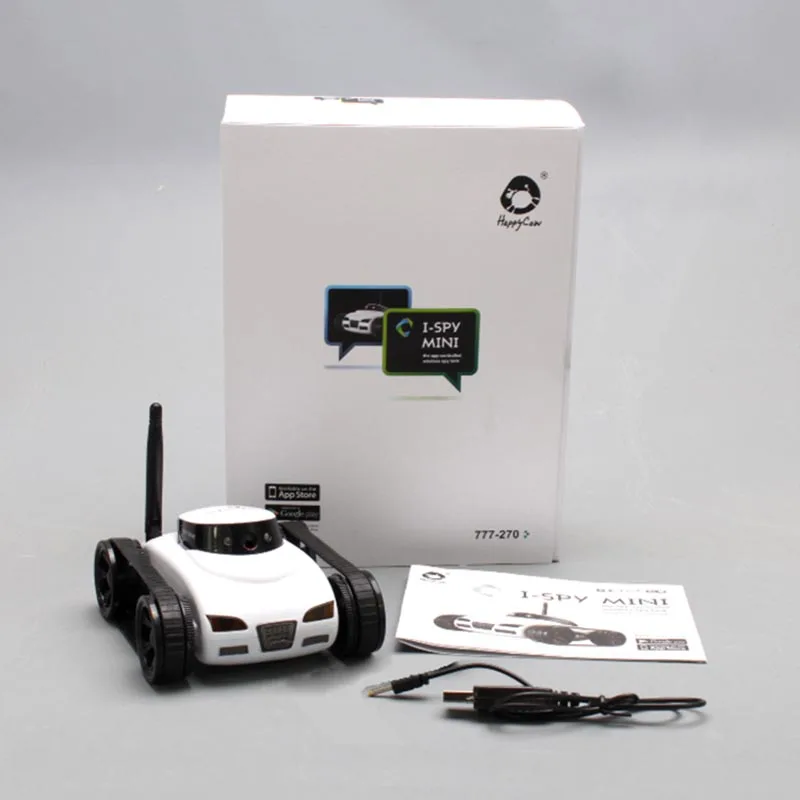 Мини Wi-Fi робот-камера RC Tank APP управление в режиме реального времени led IOS Android умное