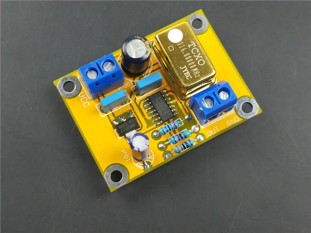 116 МГц hifi TCXO 0.1ppm ультра точный Золотой активный DIP14 кварцевый генератор часов +