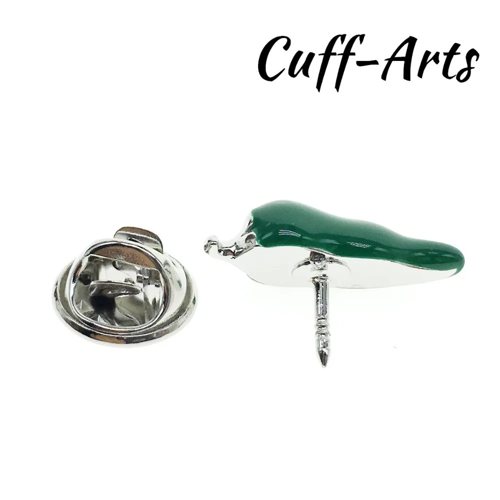 Запонки отворот булавка для зеленого перца чили Гордость Женские аксессуары