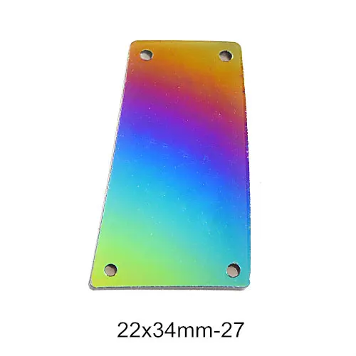 P27-22X34mm 20 шт радужные зеркальные пришитые Стразы неправильной формы акриловые зеркальные радужные хрустальные Каменные Стразы для шитья свадебного платья B3734 - Цвет: P27-22X34mm
