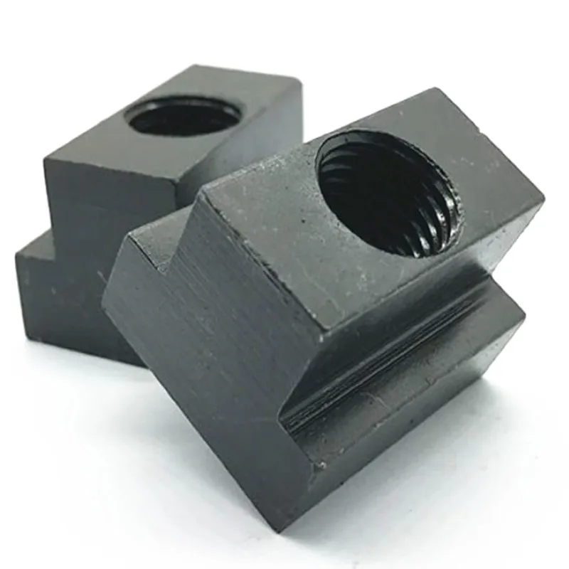 

2PCS M6 M8 M10 M12 M14 DIN508 Black Oxide Finish Grade 8.8 Carbon Steel T-Slot Nut Tapped Through Slot T-nuts Furniture