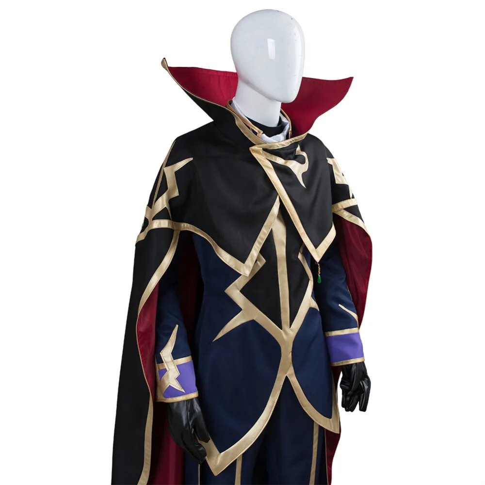 Code Geass Косплэй Lelouch воскресения нулевой Косплэй Костюм Форма для взрослых на Хэллоуин Карнавальный Костюм
