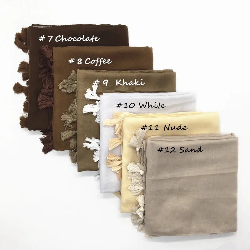 Горячая Распродажа ringes простой хиджаб из вискозы Женский однотонный шарф