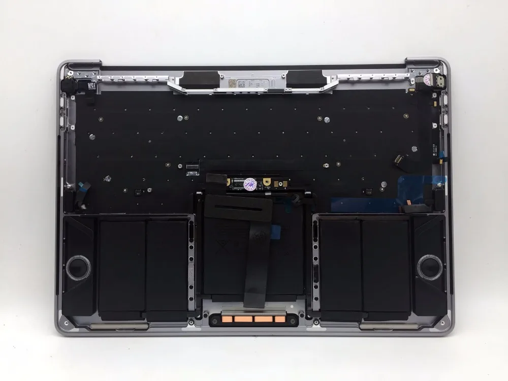 Новый космический серый топ чехол ж/клавиатура + батарея трекпад для Macbook Pro 13