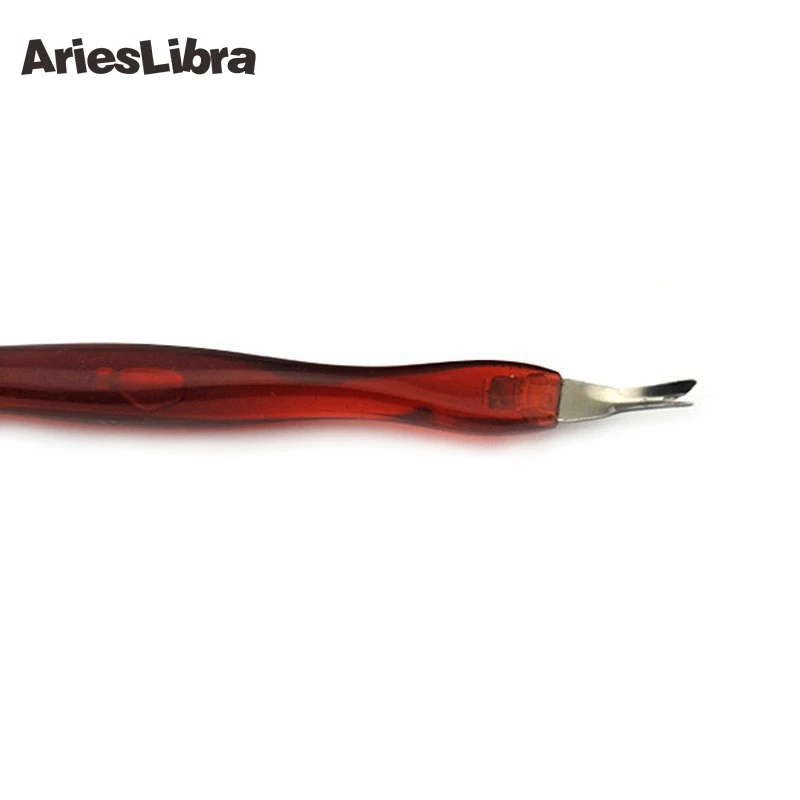 AriesLibra винно красный акриловый стержень омертвевшая кожа вилка Уход за ногтями