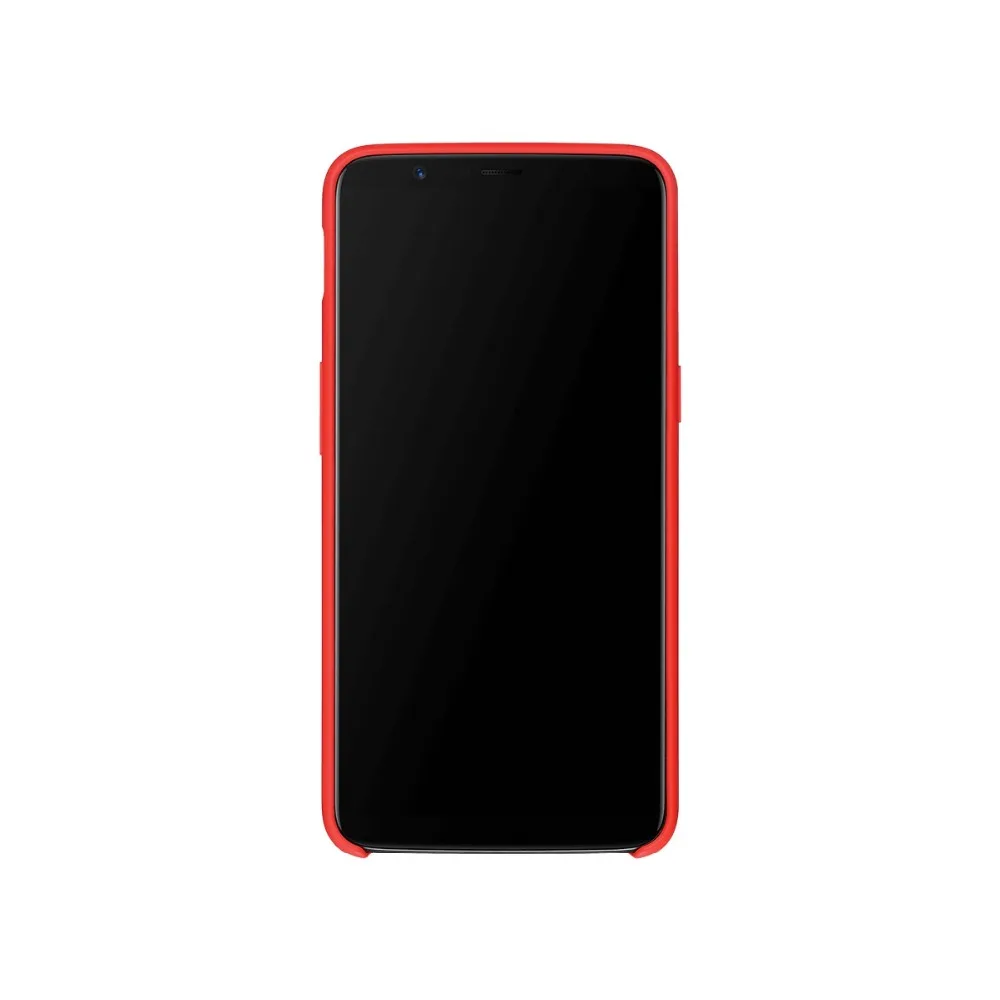 Oneplus 5T силиконовый чехол 100% оригинальный официальный защитный красный цвет One Plus