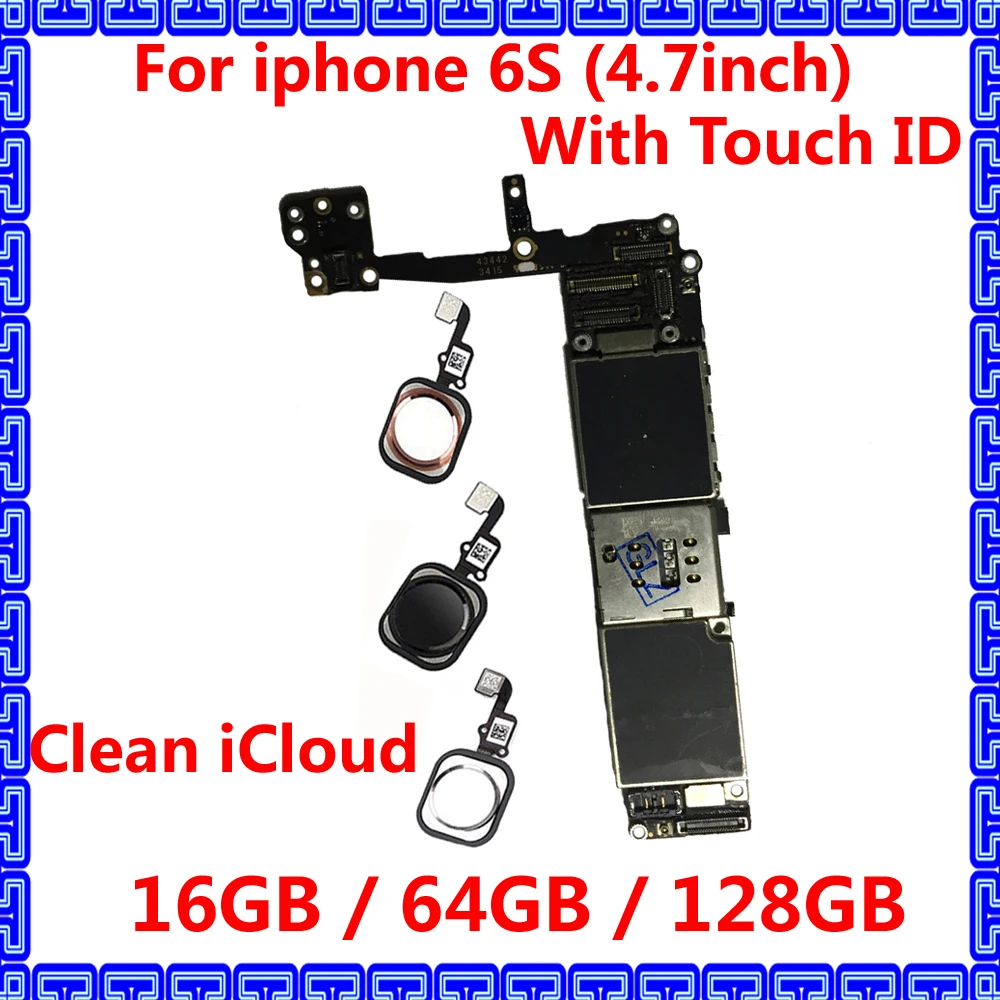 Материнская плата Clean iCloud для iphone 6 S оригинальная IOS система разблокированная
