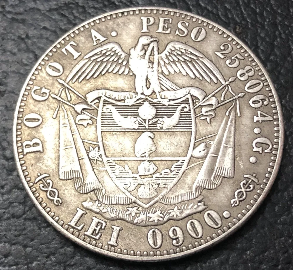 Копия монеты Колумбия 16 Pesos 1847 | Дом и сад