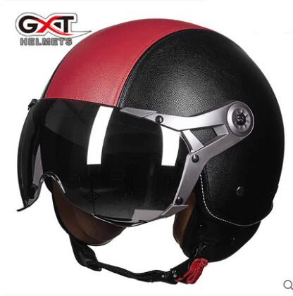 GXT, Ретро шлем, мотоциклетный, Байкерский, мотоциклетные, cicleta Capacete Casco, для езды, унисекс, мотоциклетный, быстросохнущий, АБС-пластик - Цвет: 288-09
