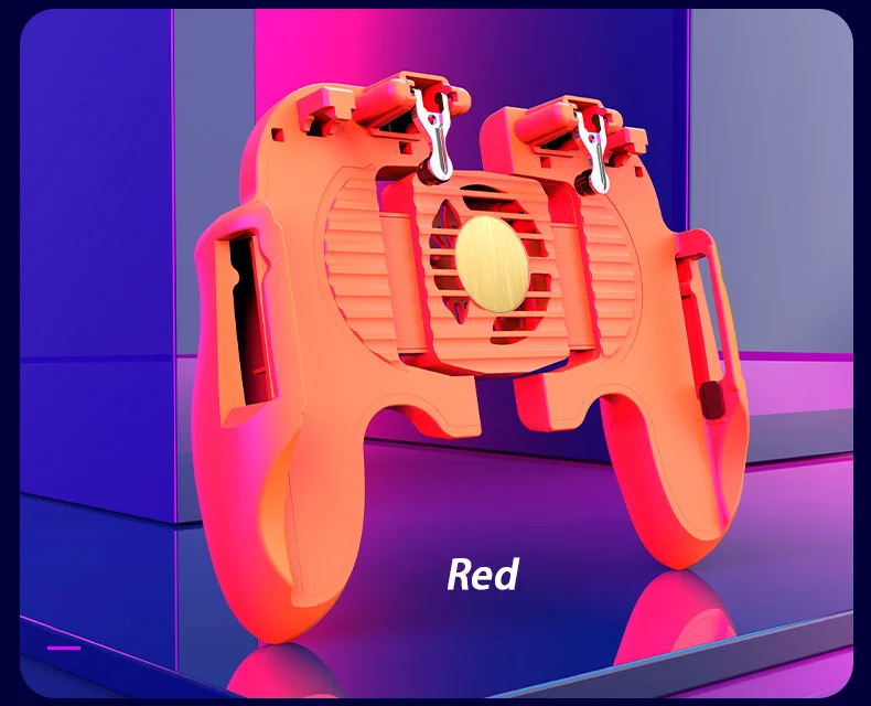 H6 Мобильная игровая ручка интегрированный игровой триггер L1R1Shooter Кнопка огня триггер рассеивания тепла держатель телефона с вентилятором для PUBG