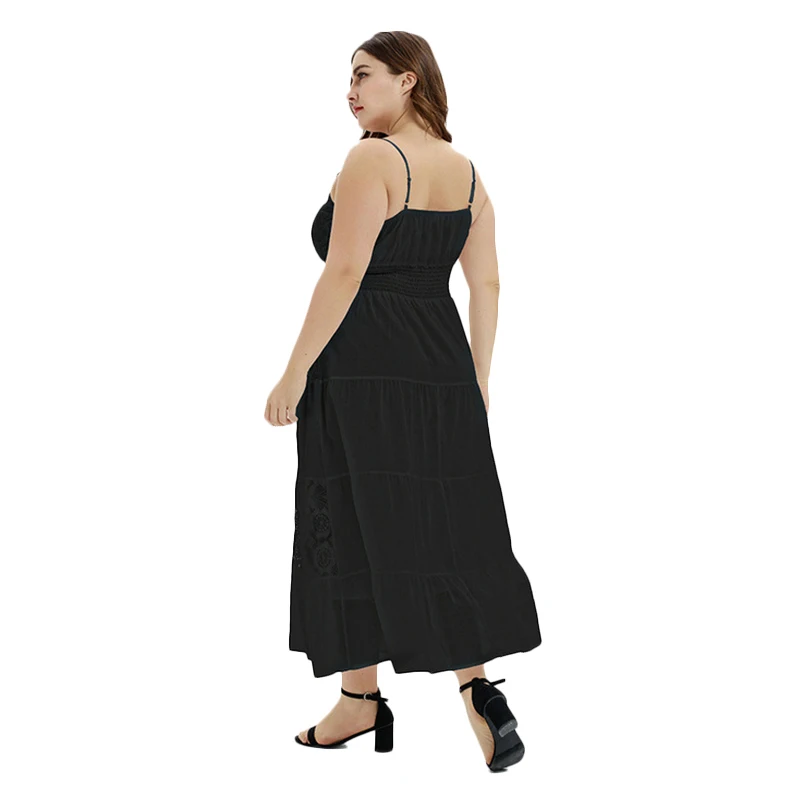 Женское платье без рукавов WHZHM белое ТРАПЕЦИЕВИДНОЕ ПЛАТЬЕ с цветочным принтом