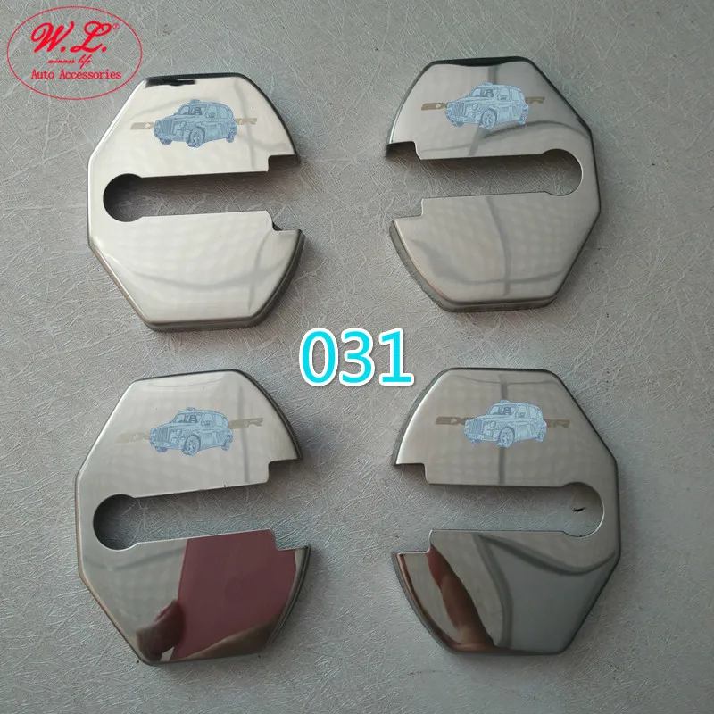 2 пары в партии Автомобильный Дверной замок Нержавеющее покрытие анти