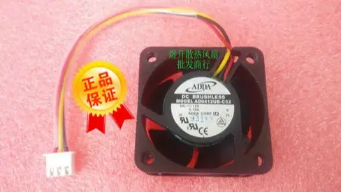 Трехстрочный осевой потоковый вентилятор ADDA 4020 AD0412UB-C52 DC12 в, 0,18 А, 40*40*20 мм