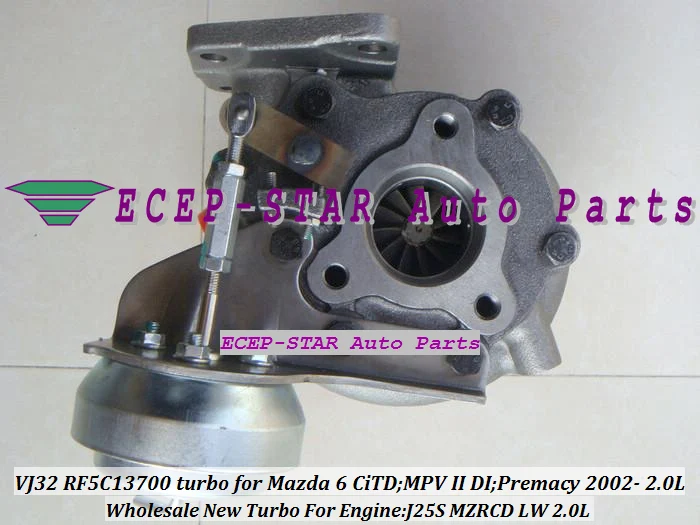 Турбокомпрессор RHF4V VJ32 RF5C13700 турбокомпрессор подходит для Mazda 6 CiTD Premacy MPV II DI